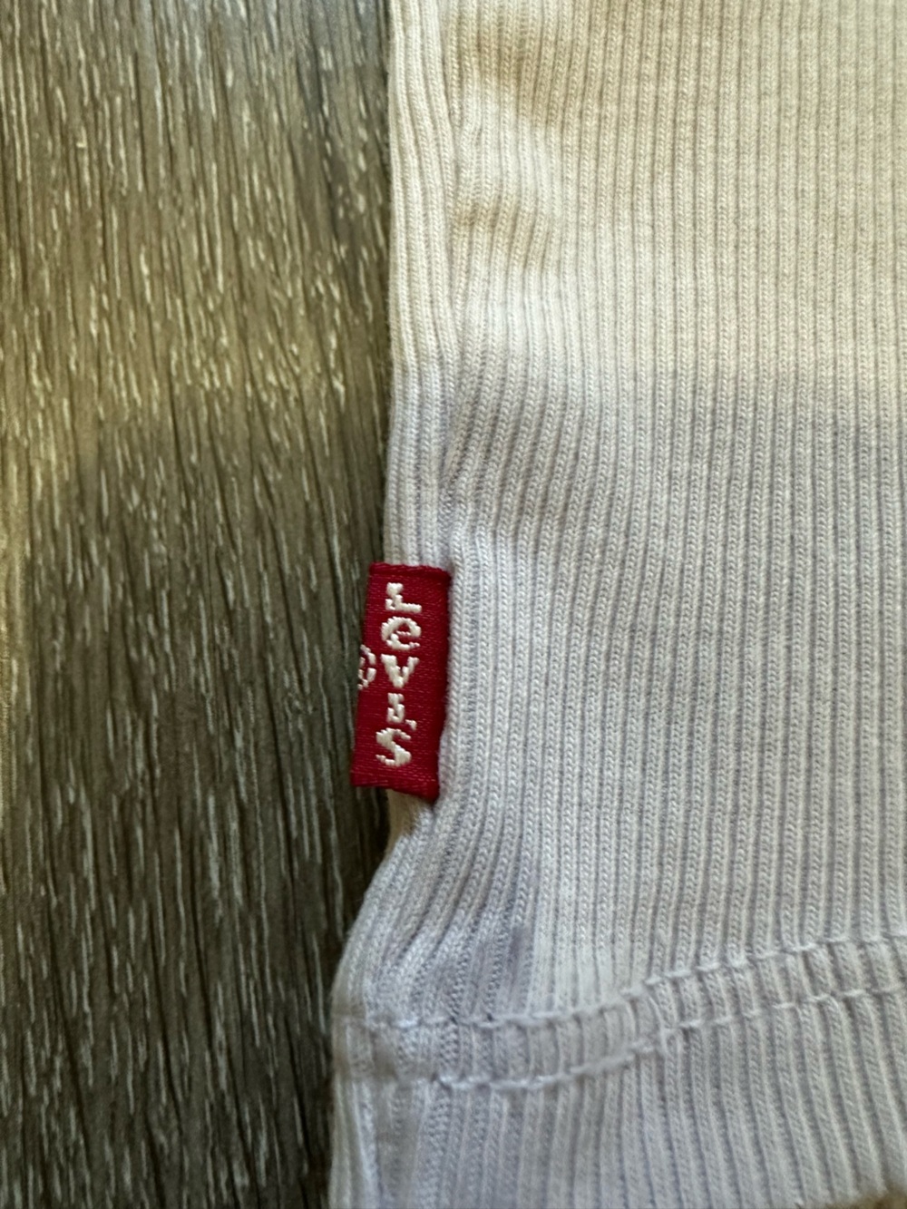 Levi's Ribbed Tank Top - Light Cream - Picture 5 of 6